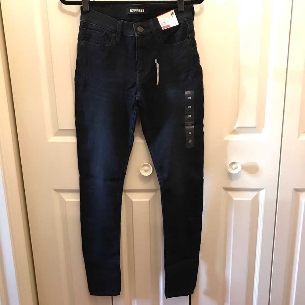 NEW with tags! Midrise, dark wash, Jean leggings
